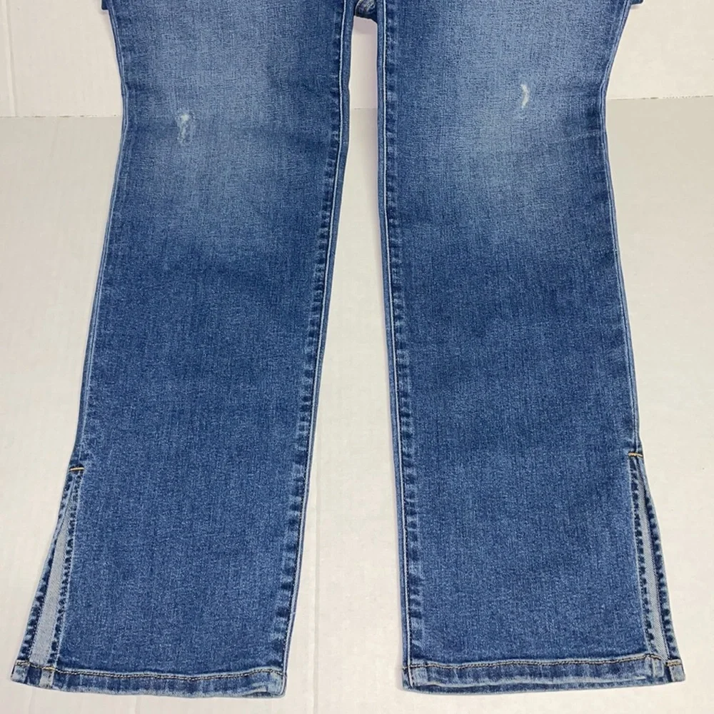 Fashionova Slit Side Hem Jeans - Blue - Size 11